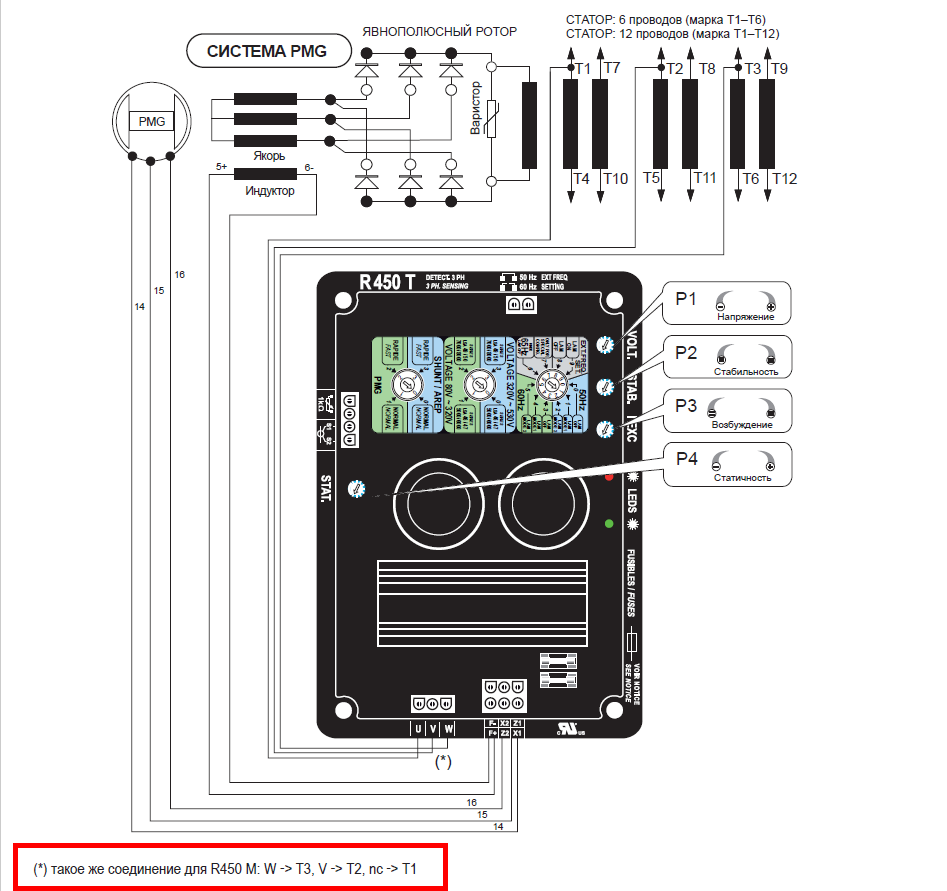 СХЕМА ПОДКЛЮЧЕНИЯ AVR R450M PGM