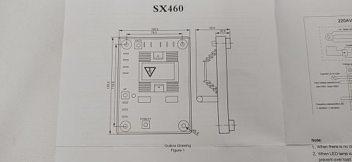 SX 460  регулятор напряжения